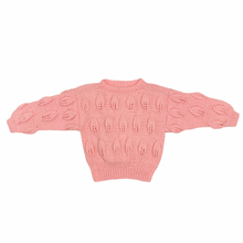 Load image into Gallery viewer, Pink Leaf Knit Sweater 4/5T
