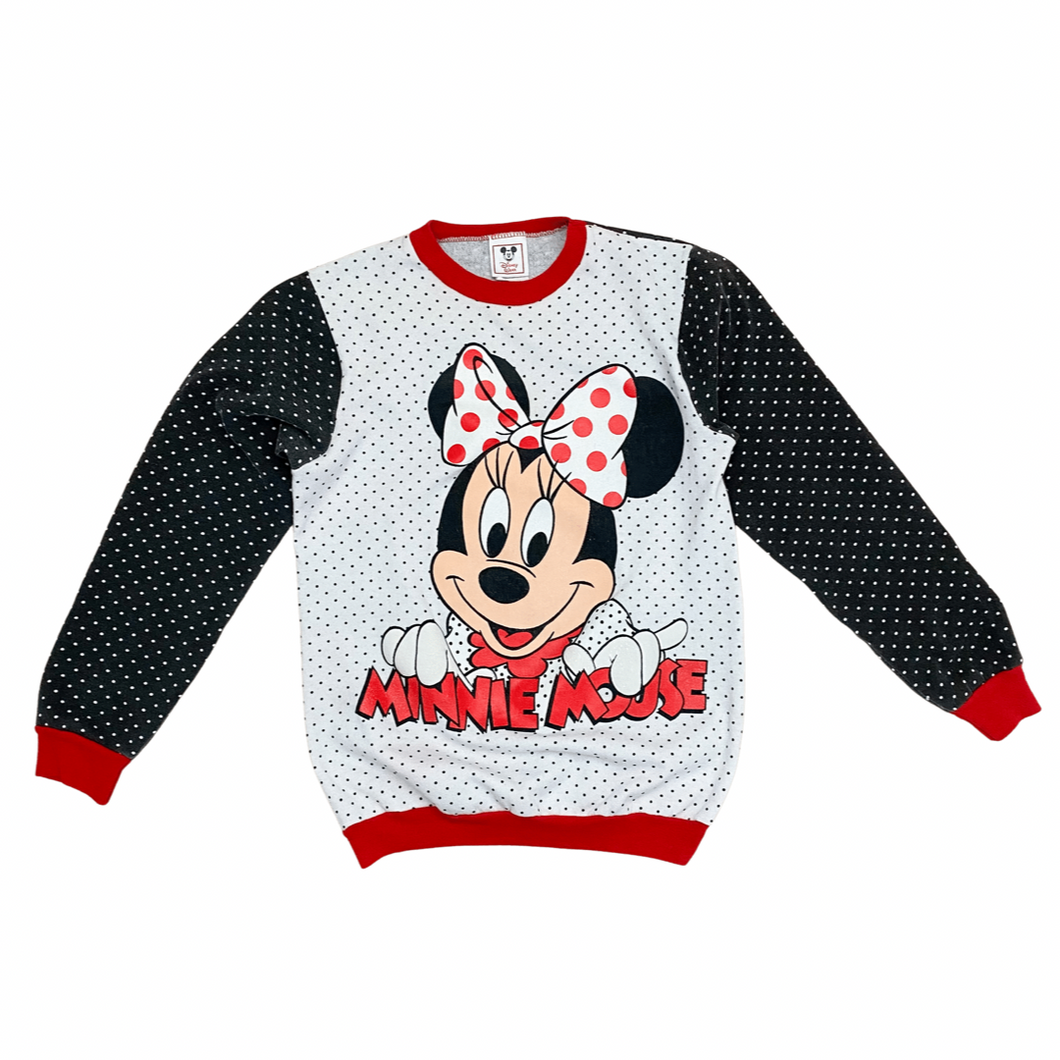 Vintage Minnie Mouse Dotted Sweatshirt 12Y