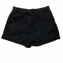 Load image into Gallery viewer, Vintage High Rise Black Denim Shorts W31&quot;
