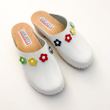 Load image into Gallery viewer, Vintage Migato White Patent Clogs Size 3
