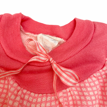 Load image into Gallery viewer, Vintage Grid Check Sweatshirt w Bow 2T
